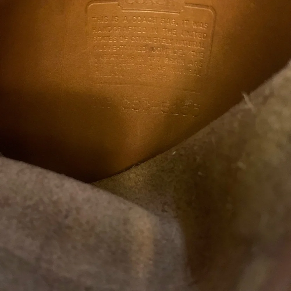 Vintage Coach Station Bag In British Tan - Picture 14 of 16
